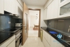 An elegant bedroom apartment with the view of a large golf course in Ciputra